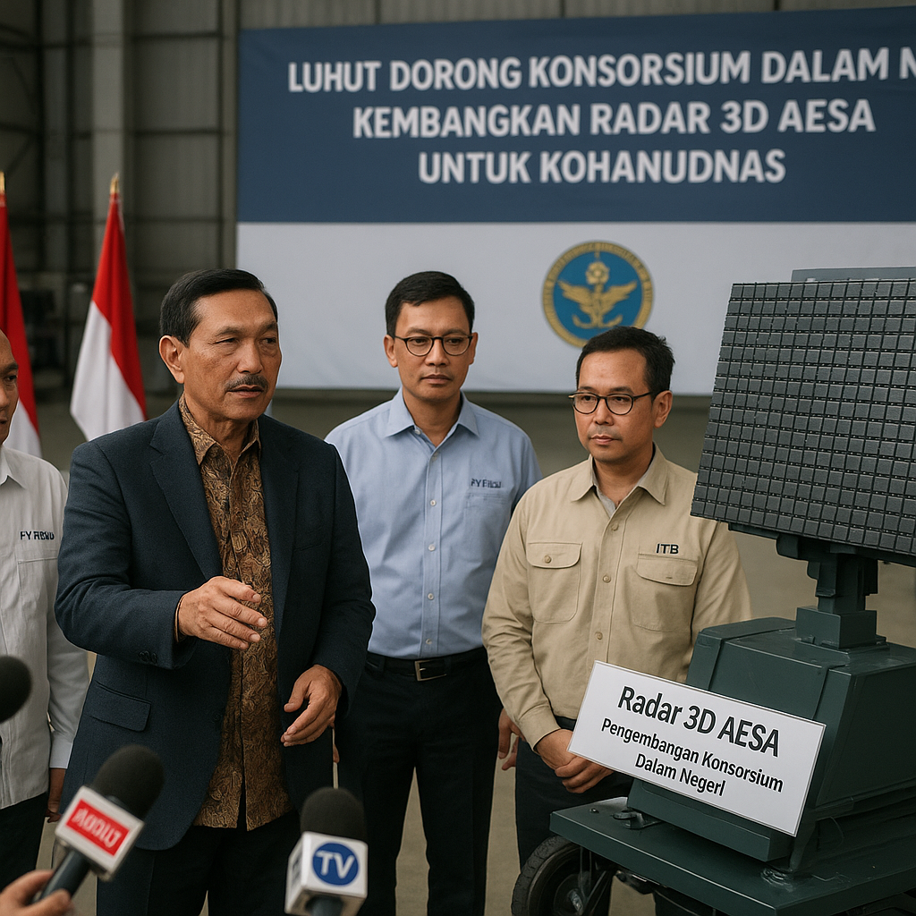 Luhut Dorong Konsorsium Dalam Negeri Kembangkan Radar 3D AESA untuk Kohanudnas