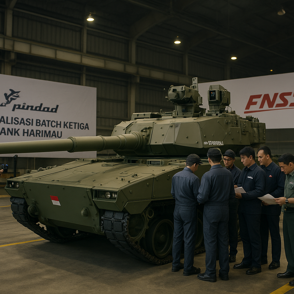 PT Pindad Finalisasi Batch Ketiga Tank Harimau untuk TNI AD