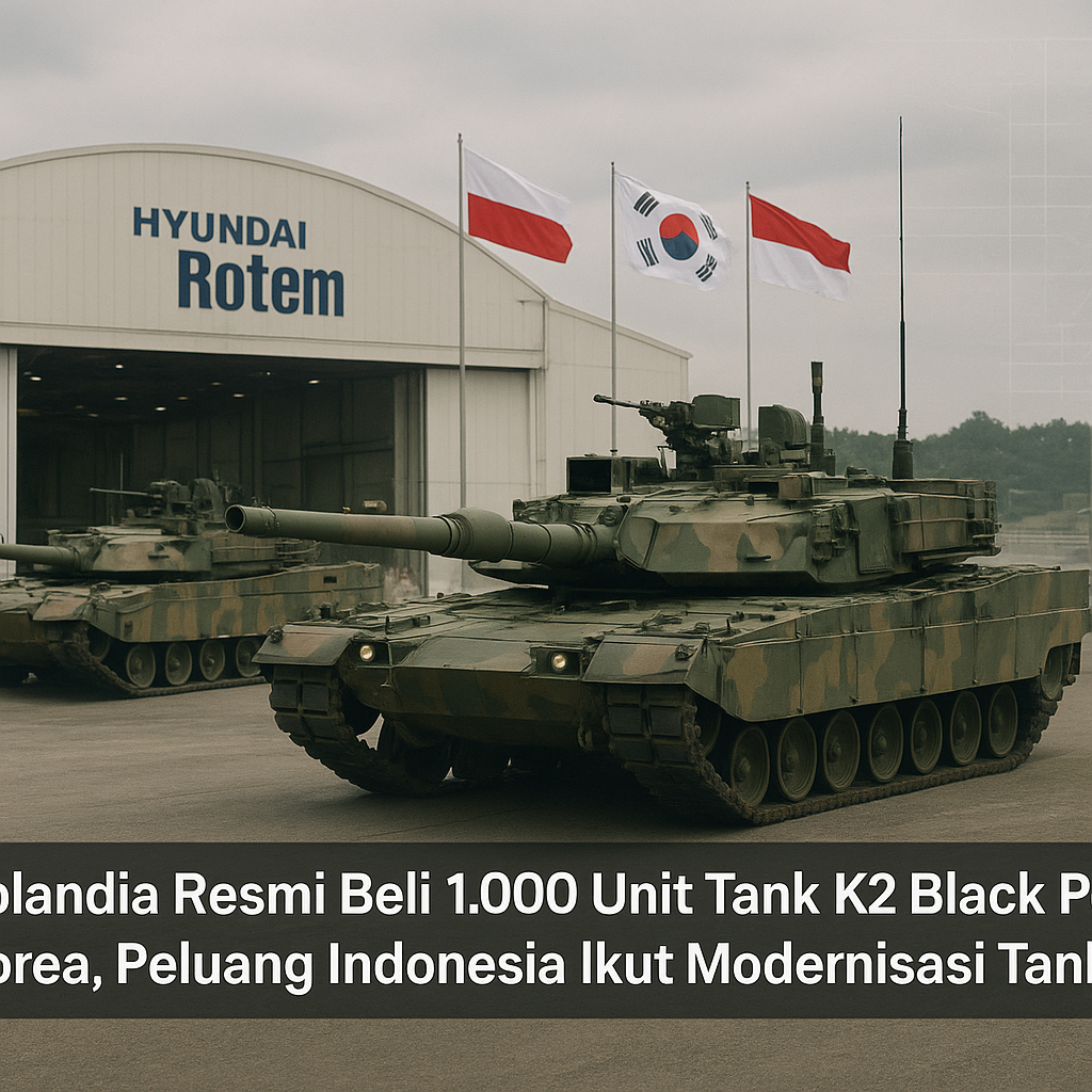 Polandia Resmi Beli 1.000 Unit Tank K2 Black Panther Korea, Peluang Indonesia Ikut Modernisasi Tank Gen 4