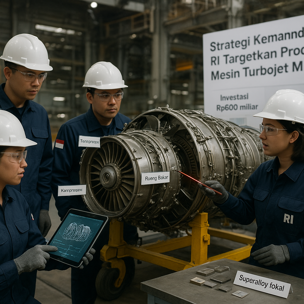 Strategi Kemandirian: RI Targetkan Produksi Mesin Turbojet Mandiri 2030