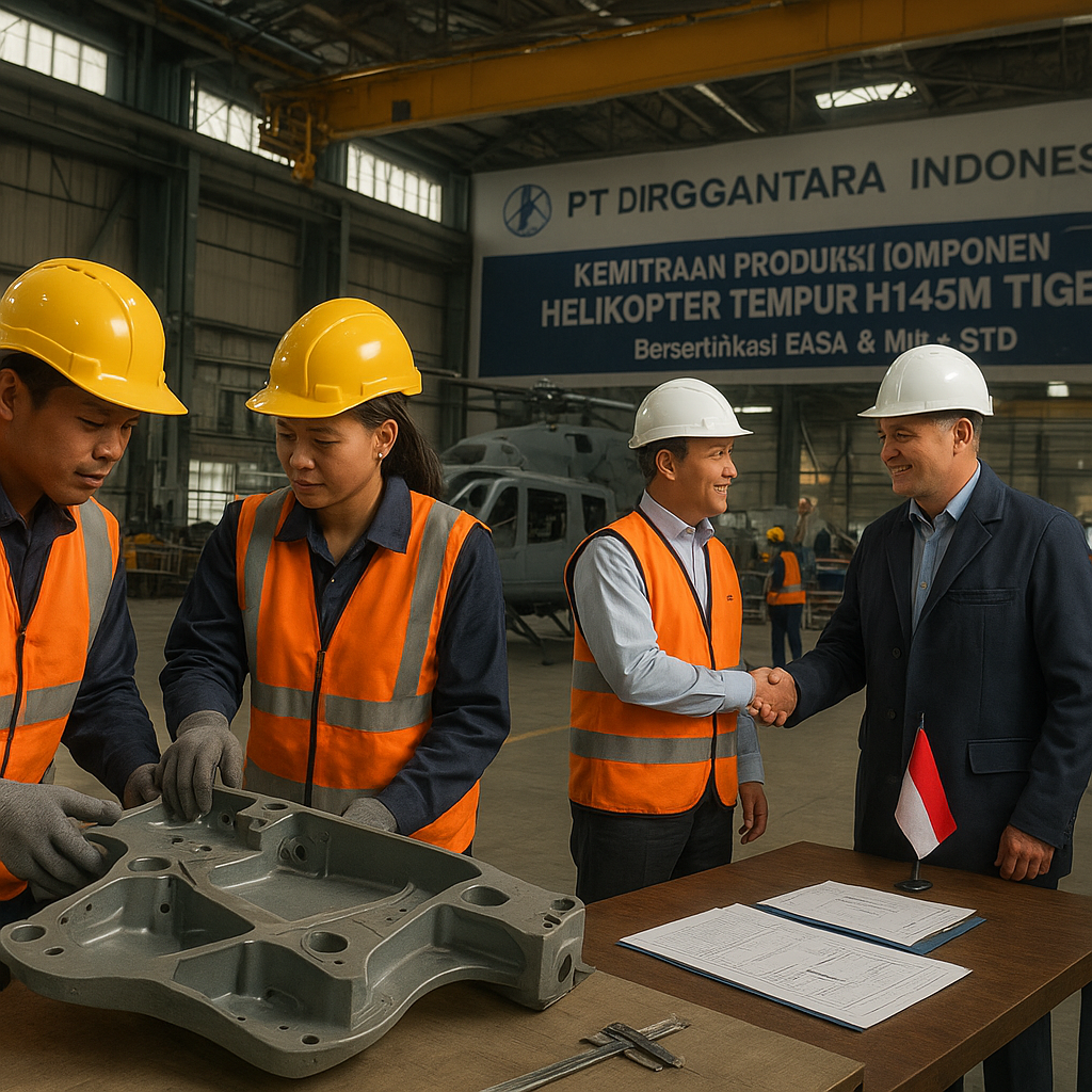 PT Dirgantara Indonesia Jajaki Kemitraan dengan Airbus untuk Produksi Komponen Helikopter Tempur