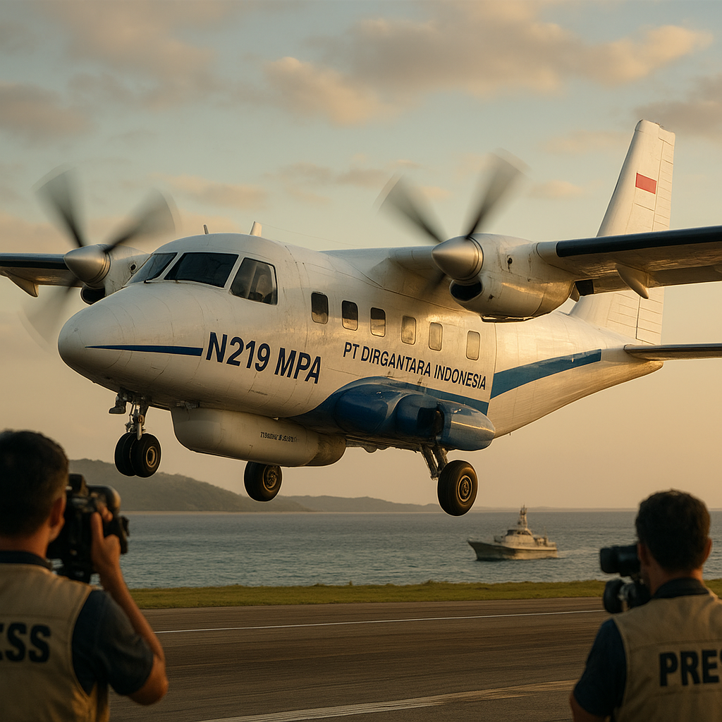 PT Dirgantara Indonesia Uji Coba Pesawat N219 MPA untuk Patroli Maritim dengan Radar Seaspray