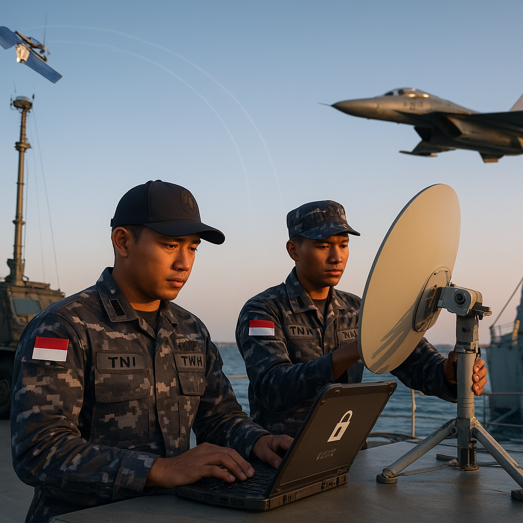 Integrasi Sistem Senjata Berbasis Satelit Komunikasi Militer Nusantara-Sat