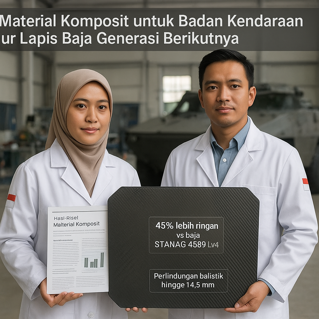 Riset Material Komposit untuk Badan Kendaraan Tempur Lapis Baja Generasi Berikutnya