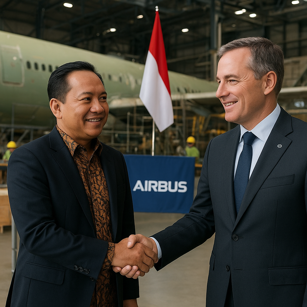 RI Gandeng Airbus untuk Ekosistem Dirgantara, Bidik Status Tier-1 Supplier Pesawat Global