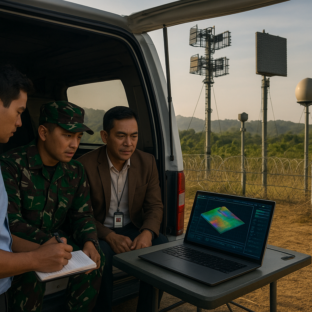 Integrasi Sistem Radar 3D Multi-Frequency untuk Pengawasan Perbatasan Darat