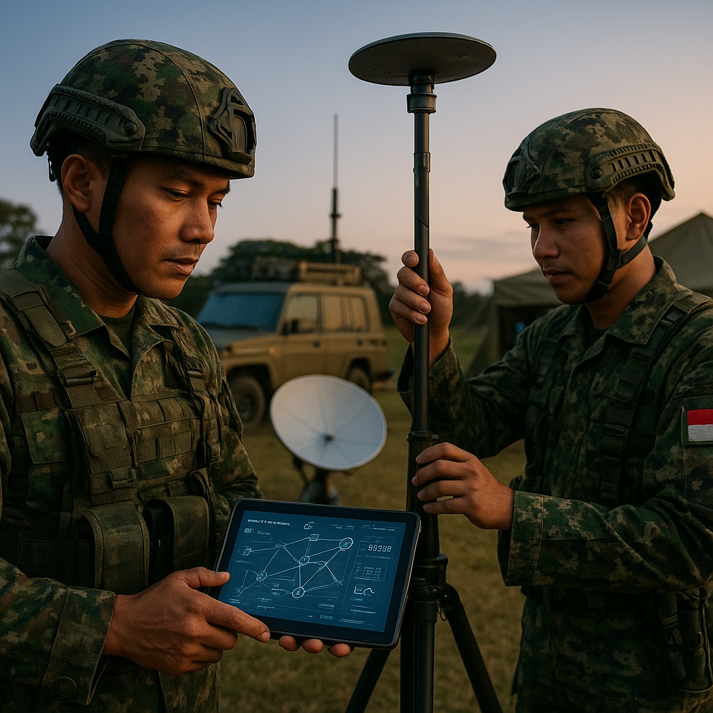 Keamanan Integrasi Sistem Satelit Militer Indonesia dengan Jaringan 5G Tactical untuk Command and Control Future Battlefield