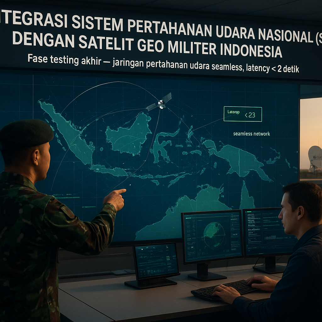 Integrasi Sistem Pertahanan Udara Nasional (SPUN) dengan Satelit GEO Militer Indonesia