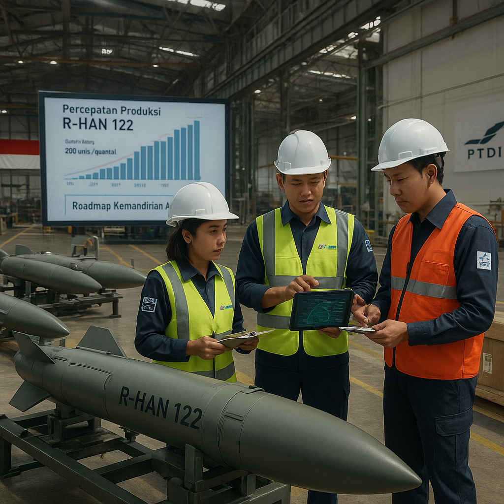 Percepatan Produksi Rudal R-HAN 122 oleh PT DI dan LAPAN: Realisasi Roadmap Kemandirian Amunisi