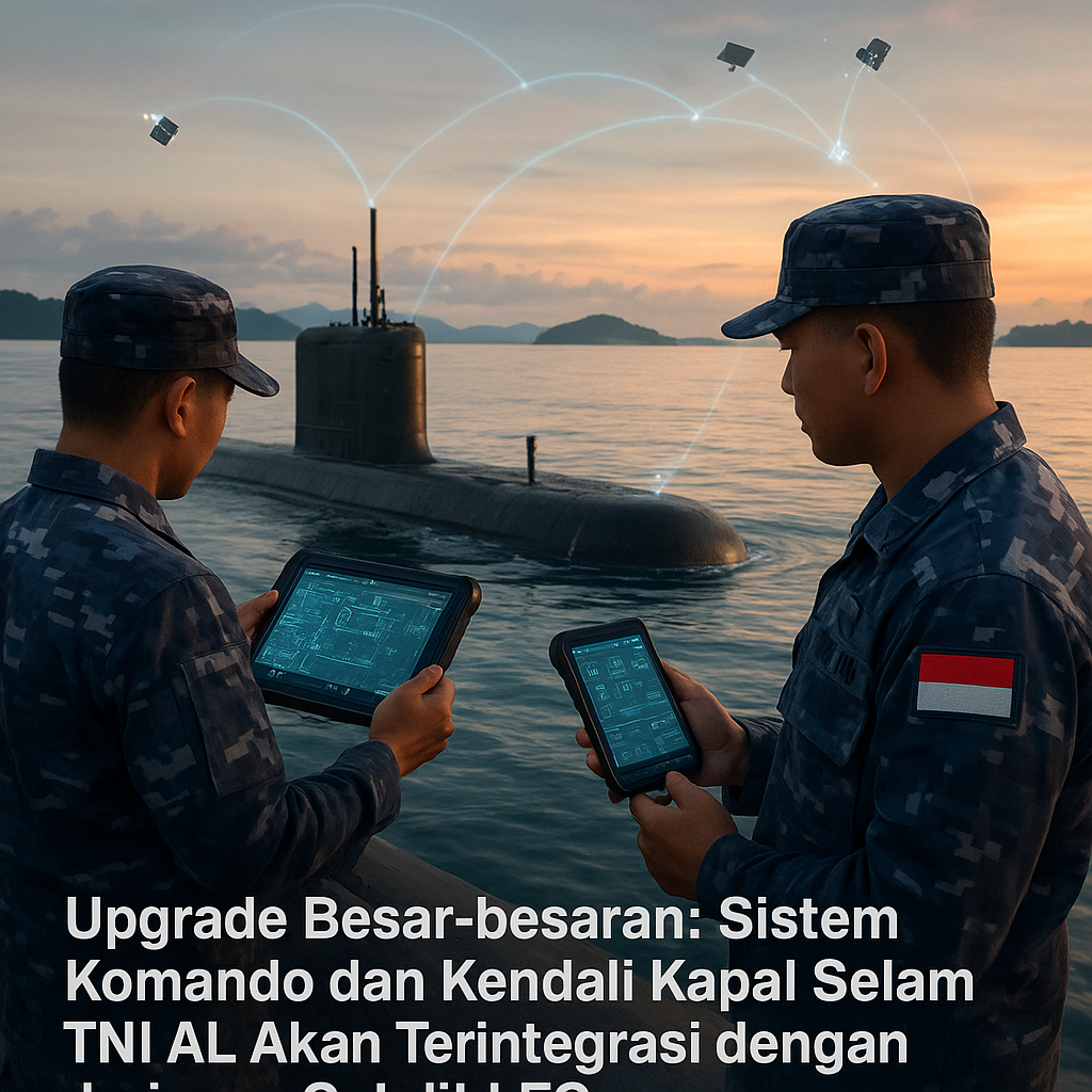 Upgrade Besar-besaran: Sistem Komando dan Kendali Kapal Selam TNI AL Akan Terintegrasi dengan Jaringan Satelit LEO