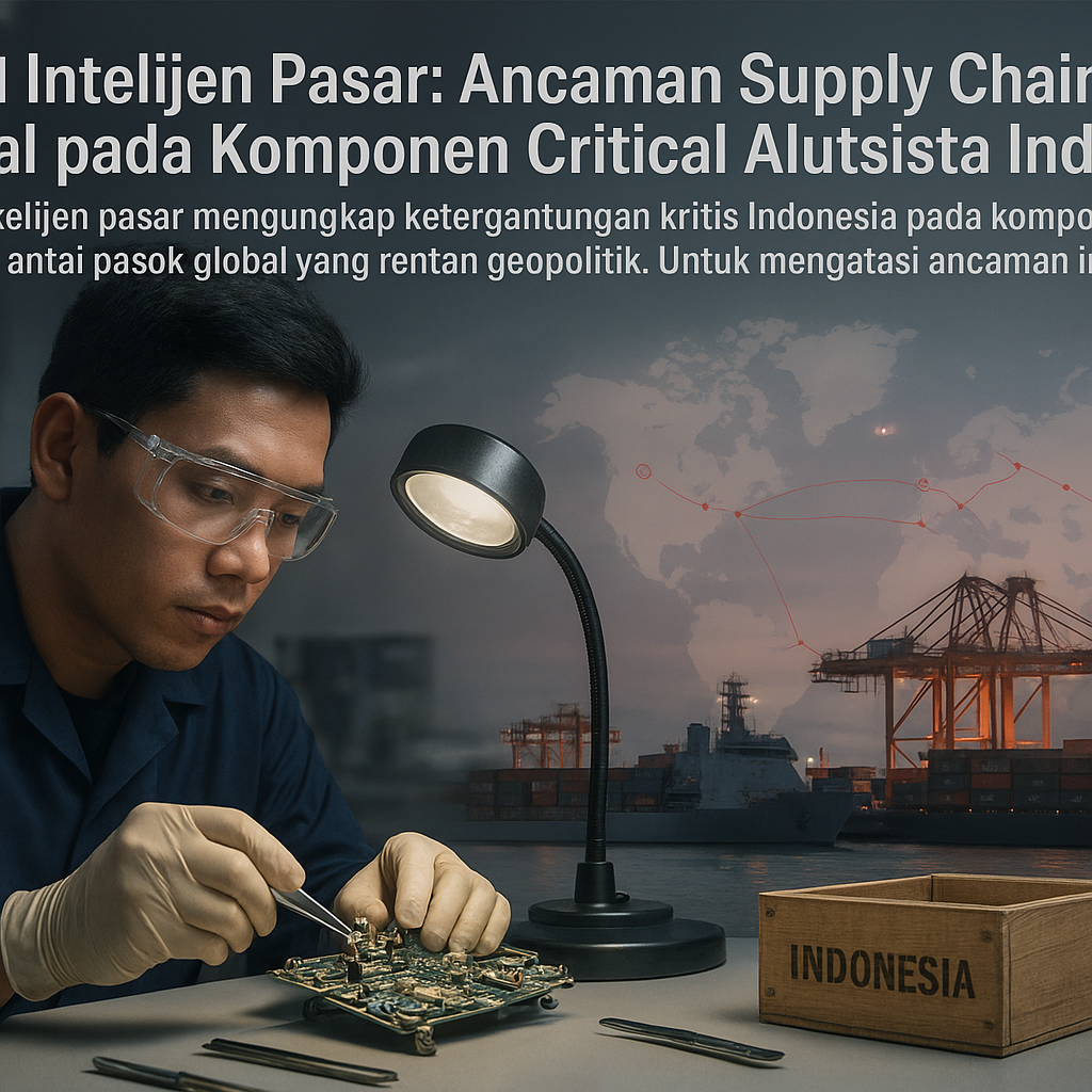 Studi Intelijen Pasar: Ancaman Supply Chain Global pada Komponen Critical Alutsista Indonesia