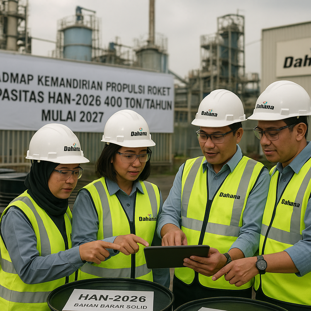 Roadmap Kemandirian Propulsi Roket: Peningkatan Kapasitas Produksi Bahan Bakar Solid HAN-2026 di PT Dahana