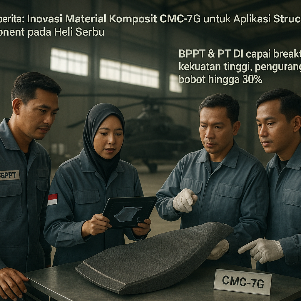 Inovasi Material Komposit CMC-7G untuk Aplikasi Structural Component pada Heli Serbu