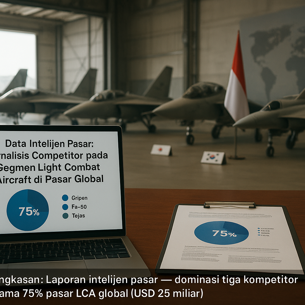 Data Intelijen Pasar: Analisis Competitor pada Segmen Light Combat Aircraft di Pasar Global