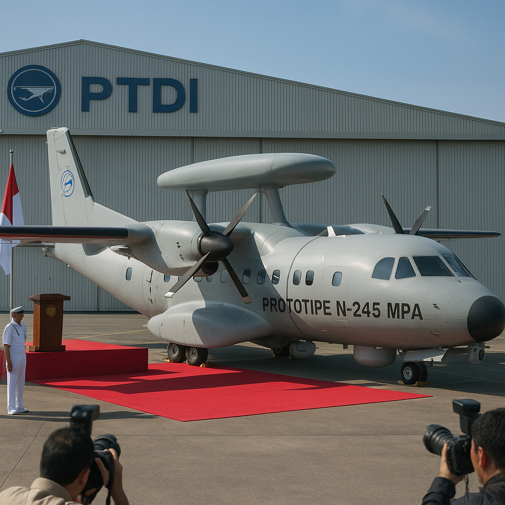 PTDI Luncurkan Prototipe N-245 Maritime Patrol, Tingkatkan Surveillance di ALKI