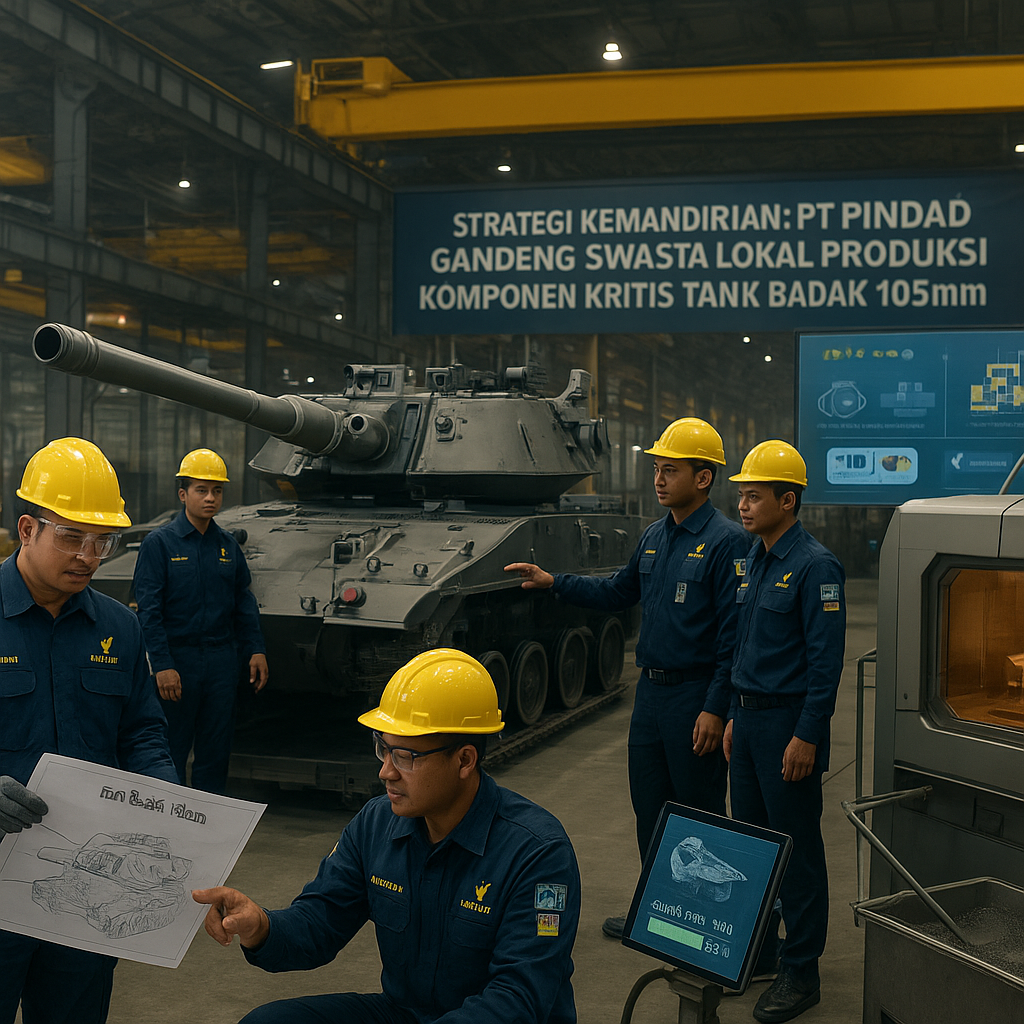 Strategi Kemandirian: PT Pindad Gandeng Swasta Lokal Produksi Komponen Kritis Tank Badak