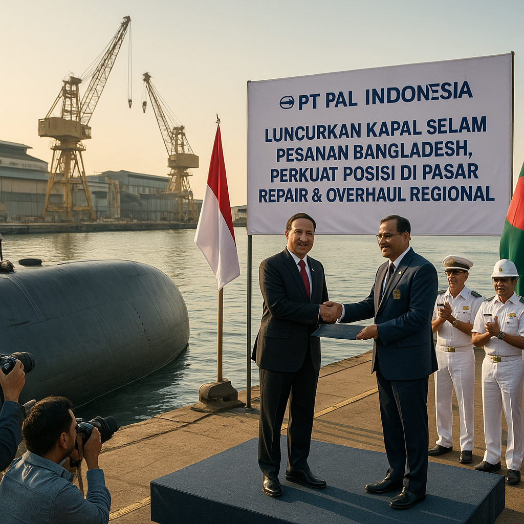 PT PAL Indonesia Luncurkan Kapal Selam Pesanan Bangladesh, Perkuat Posisi di Pasar Repair & Overhaul Regional