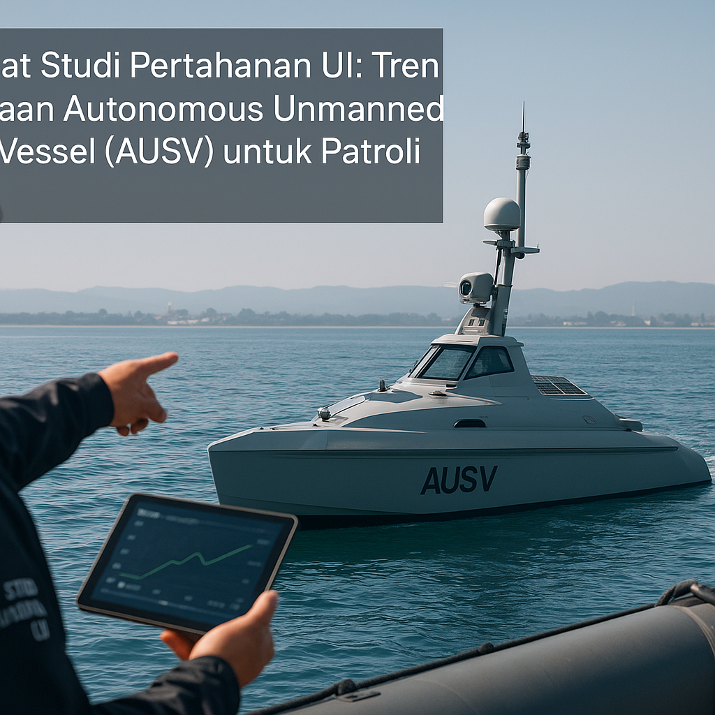 Studi Pusat Studi Pertahanan UI: Tren Penggunaan Autonomous Unmanned Surface Vessel (AUSV) untuk Patroli Maritim
