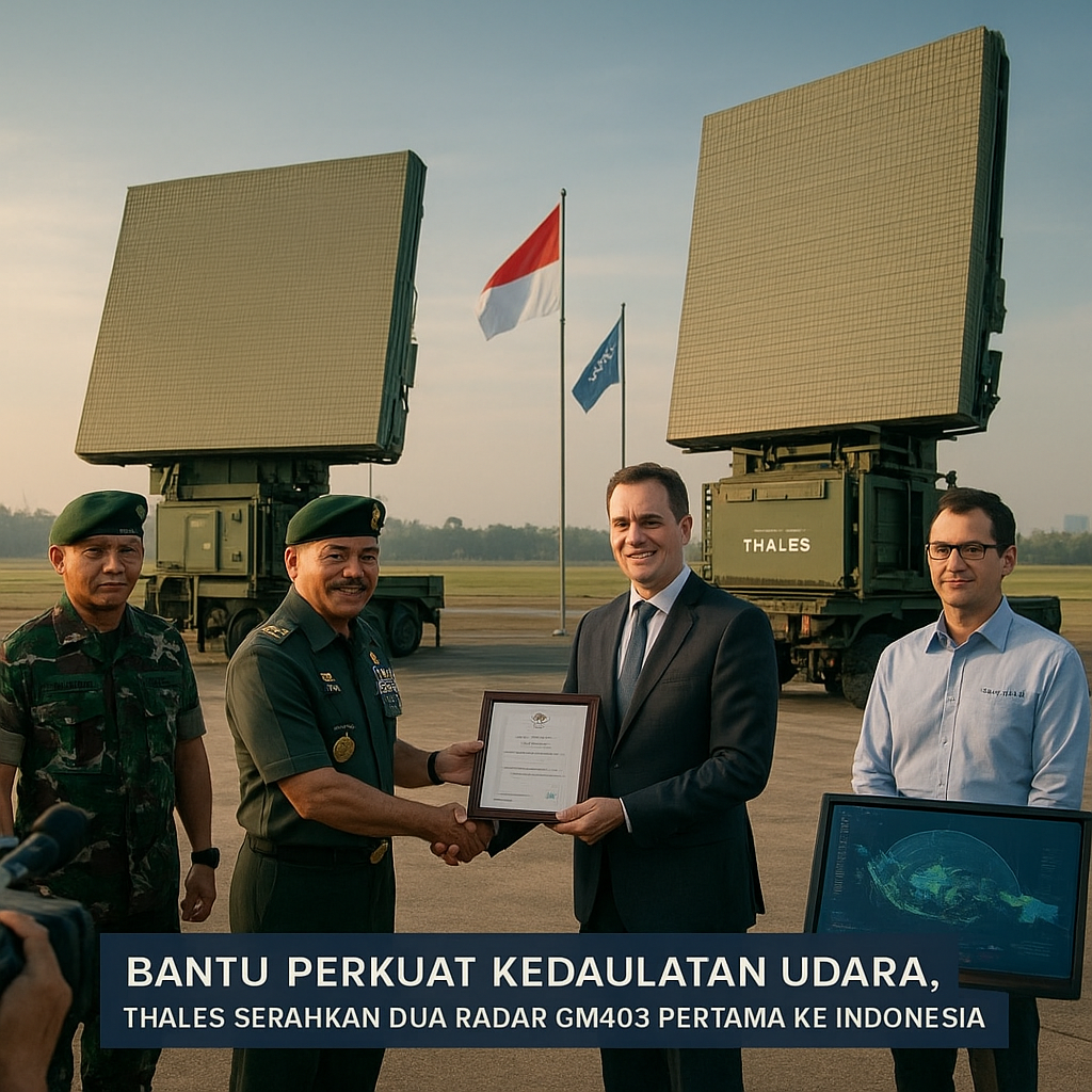 Bantu Perkuat Kedaulatan Udara, Thales Serahkan Dua Radar GM403 Pertama ke Indonesia