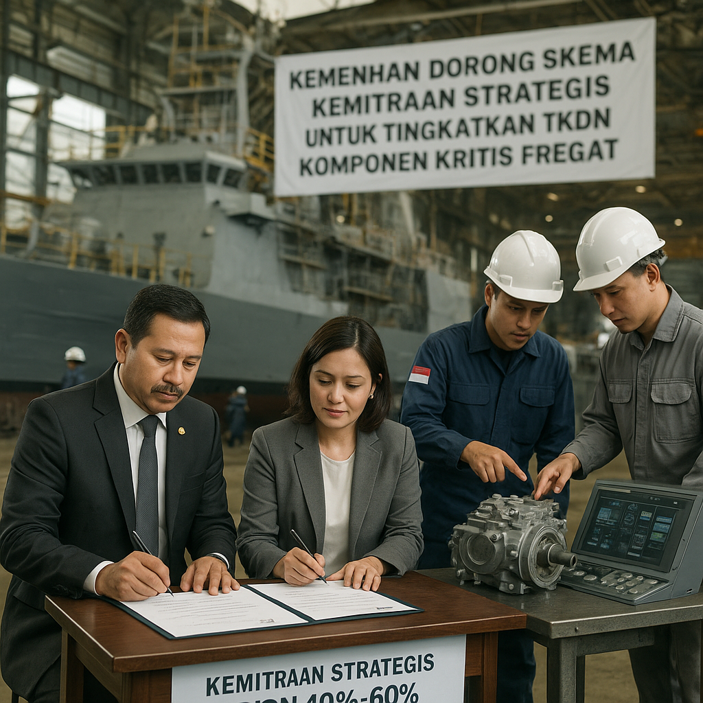 Kemenhan Dorong Skema Kemitraan Strategis untuk Tingkatkan TKDN Komponen Kritis Fregat