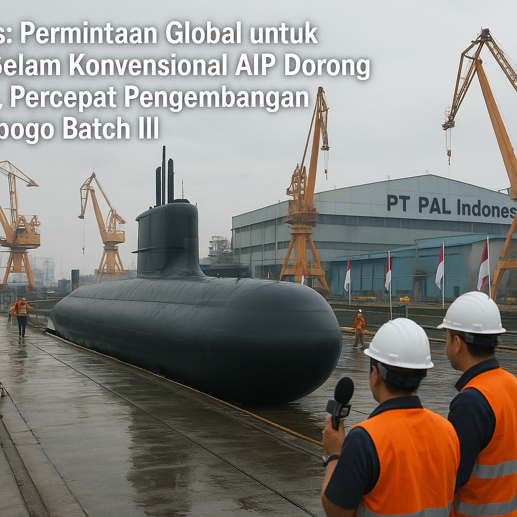 Analisis: Permintaan Global untuk Kapal Selam Konvensional AIP Dorong PT PAL Percepat Pengembangan Changbogo Batch III