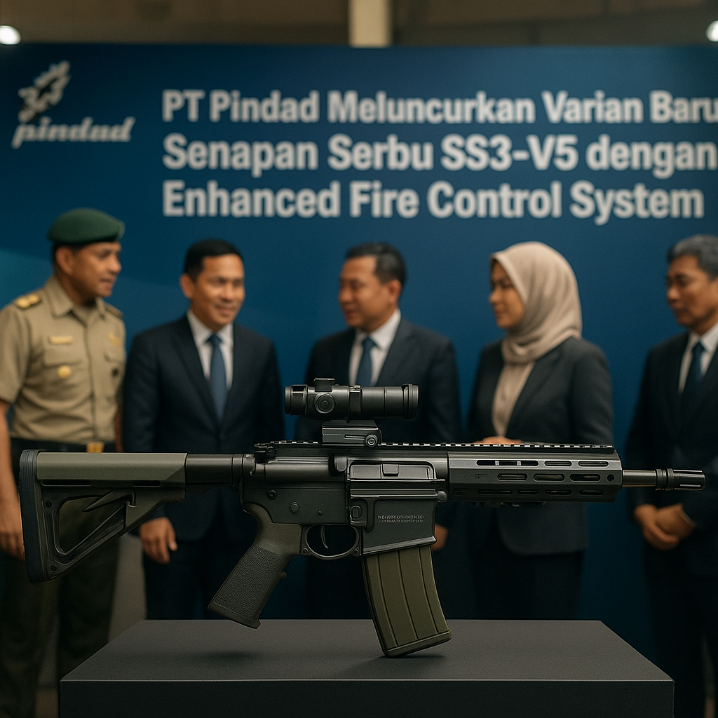 PT Pindad Meluncurkan Varian Baru Senapan Serbu SS3-V5 dengan Enhanced Fire Control System