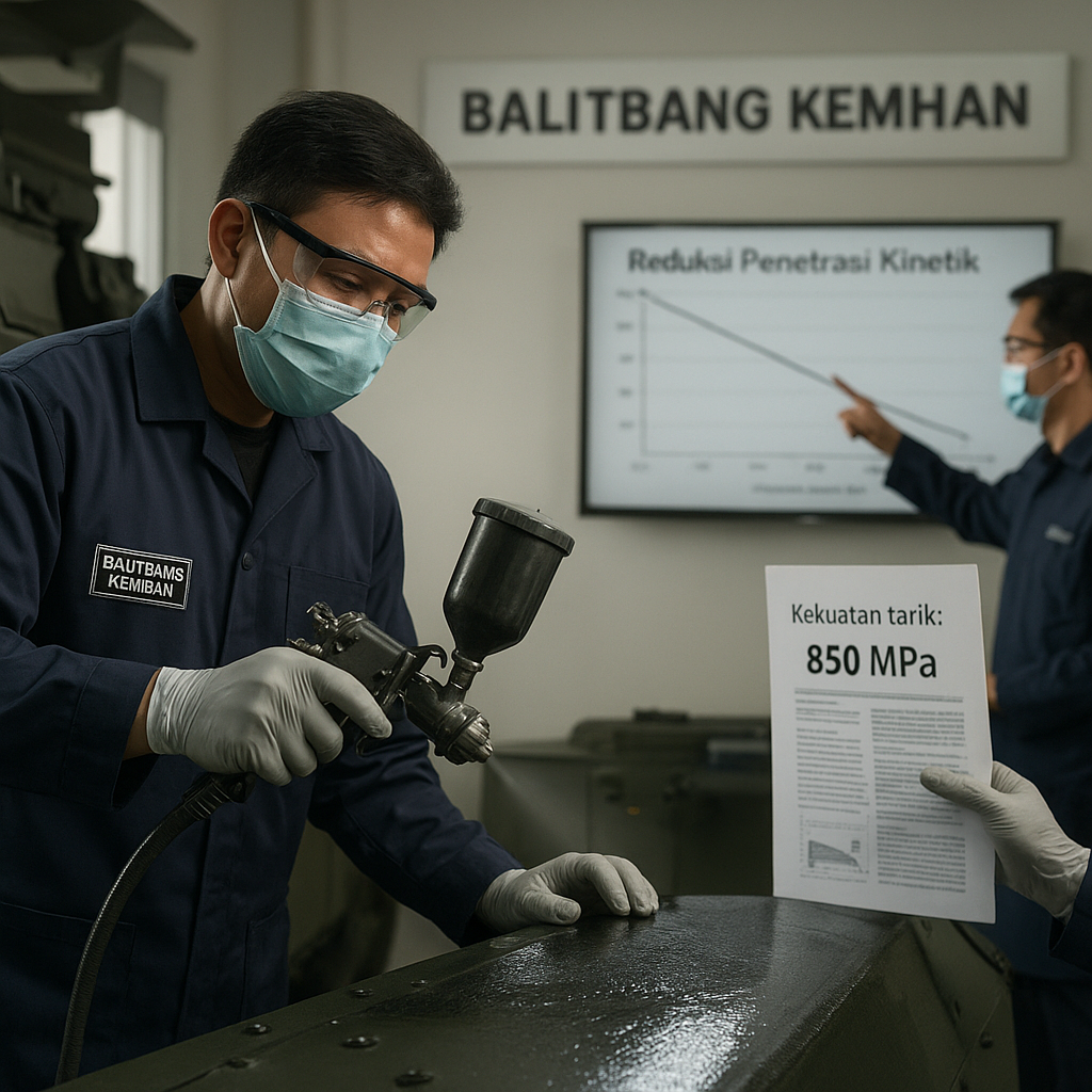 Pengembangan Material Nano-Ceramic untuk Pelapis Tank Medium Nasional