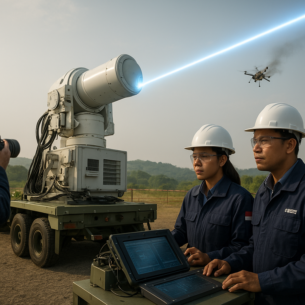 Len Industri Berhasil Membuat Prototipe Solid-State Laser untuk Sistem Pertahanan Udara