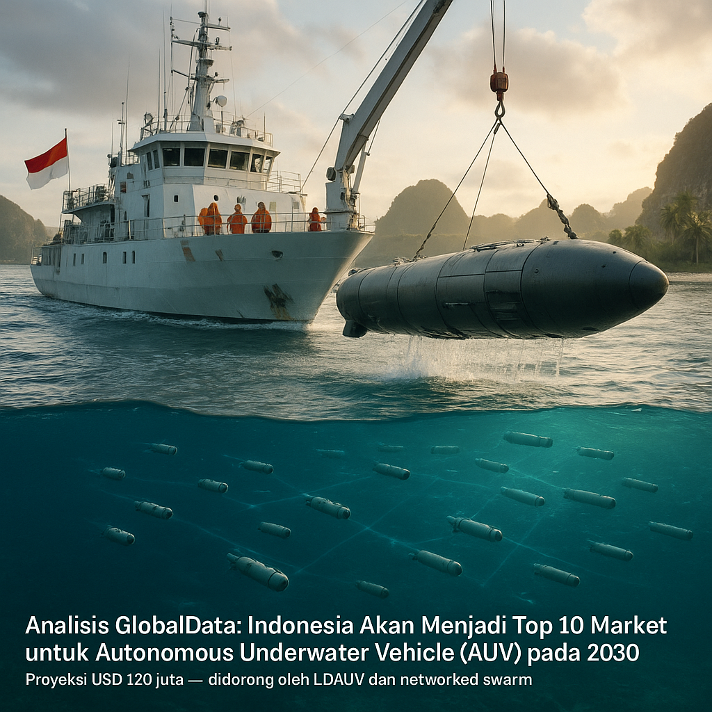 Analisis GlobalData: Indonesia Akan Menjadi Top 10 Market untuk Autonomous Underwater Vehicle (AUV) pada 2030