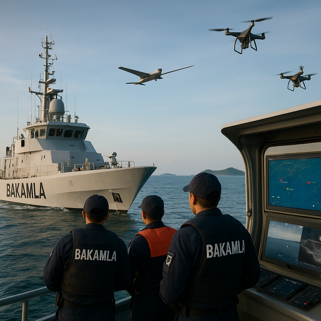 Penguatan Kapabilitas Maritime Domain Awareness: Bakamla RI Gelar Latihan Patroli Udara Terintegrasi dengan Dronesurveillance dan Radar AIS