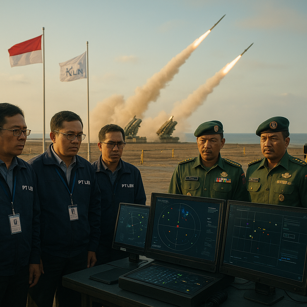 PT LEN Industri Uji Coba Sistem Kendali Fire Control Terbaru untuk Rudal Pertahanan Udara Jarak Menengah