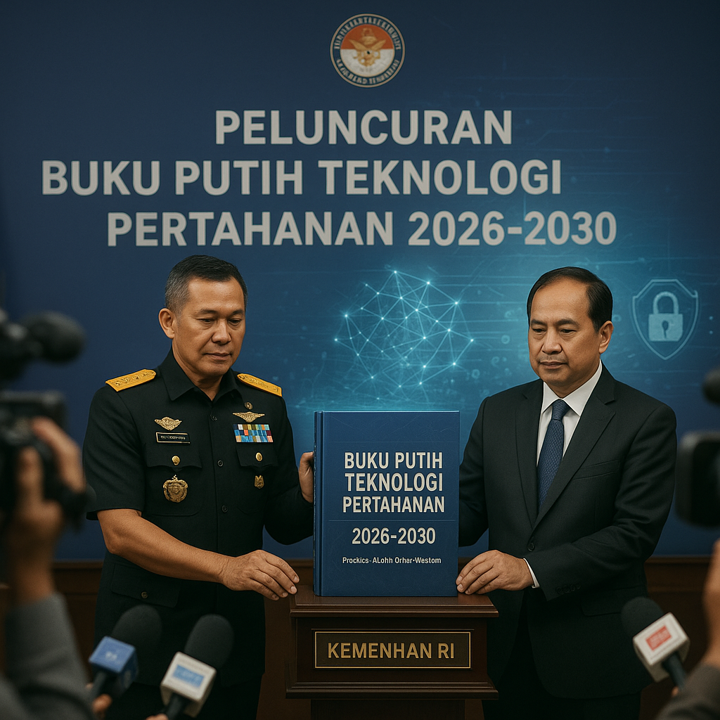 Kemenhan RI Luncurkan Buku Putih Teknologi Pertahanan 2026-2030, Soroti Prioritas Pengembangan AI dan Cyber Warfare
