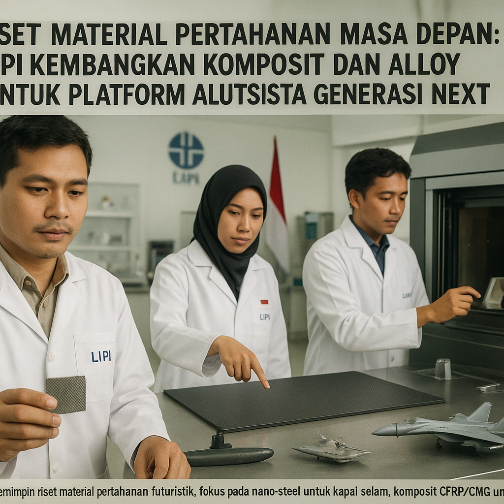 Riset Material Pertahanan Masa Depan: LIPI Kembangkan Komposit dan Alloy untuk Platform Alutsista Generasi Next