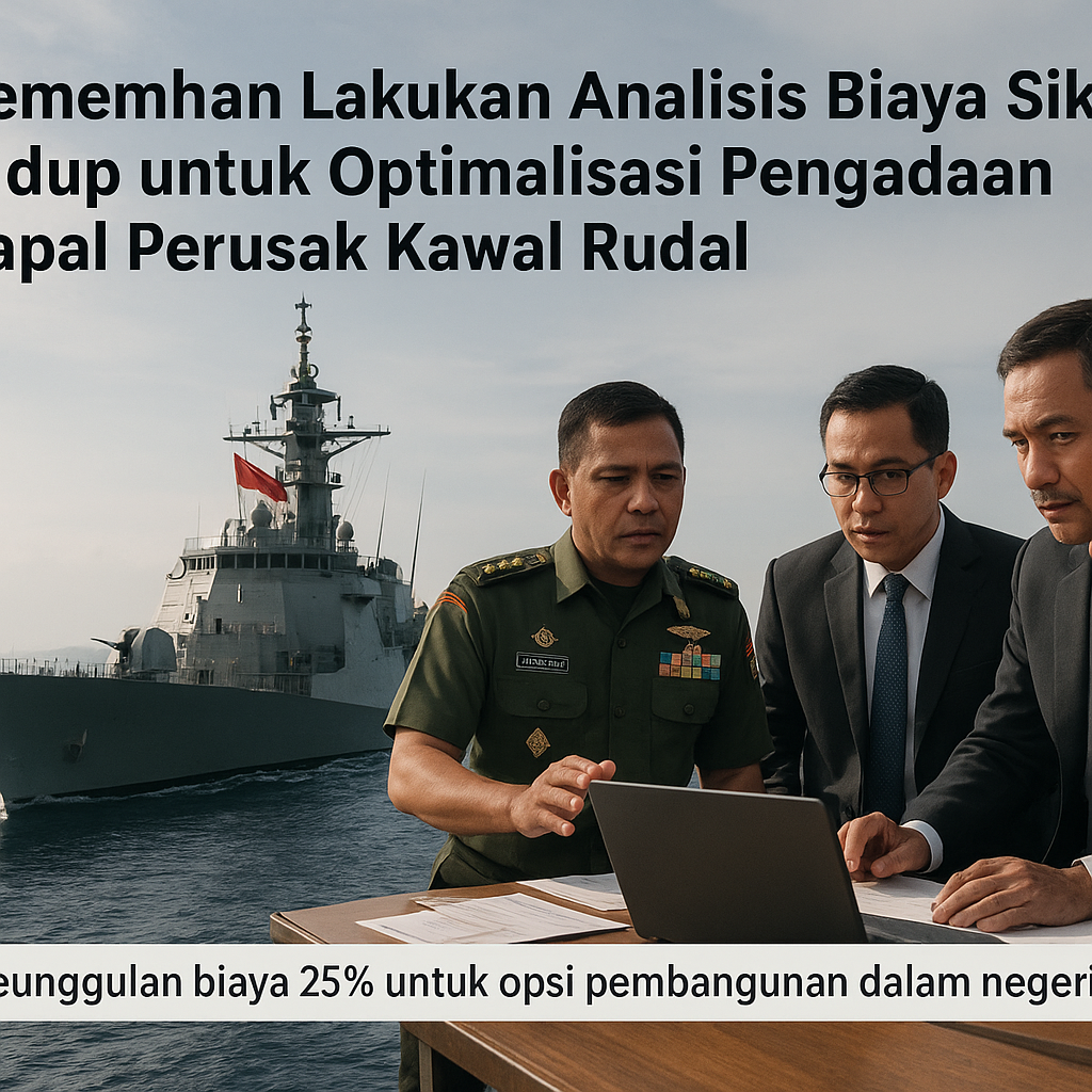 Kemenhan Lakukan Analisis Biaya Siklus Hidup untuk Optimalisasi Pengadaan Kapal Perusak Kawal Rudal