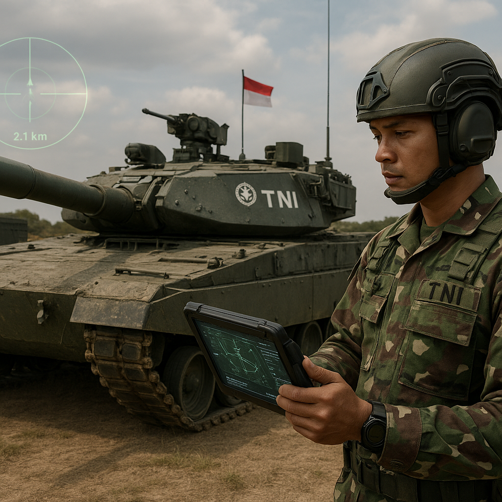 Upgrade Sistem Persenjataan Tank Medium dengan Integrasi AI Targeting dan Networked Battlefield Management