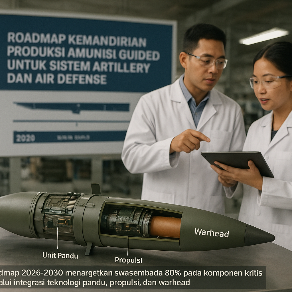 Roadmap Kemandirian Produksi Amunisi Guided untuk Sistem Artillery dan Air Defense
