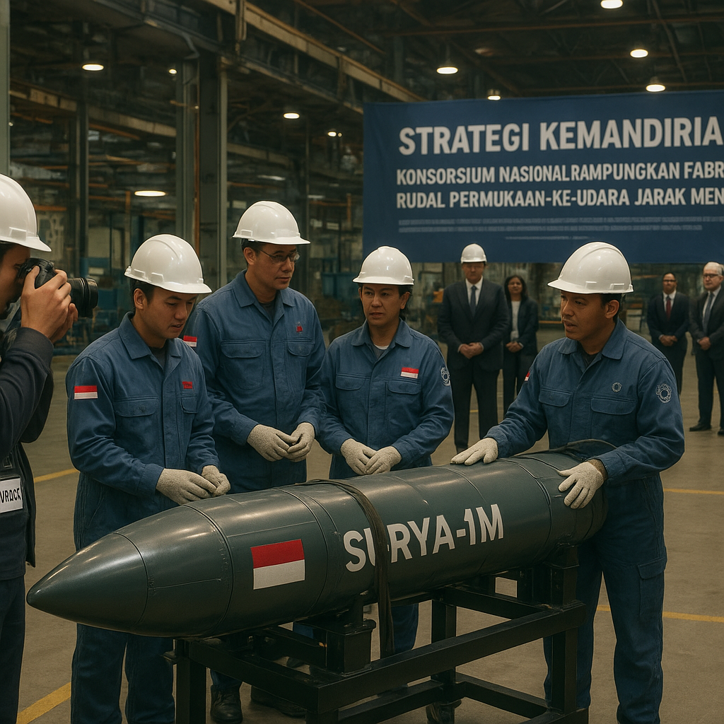 Strategi Kemandirian: Konsorsium Nasional Rampungkan Fabrikasi Rudal Permukaan-ke-Udara Jarak Menengah