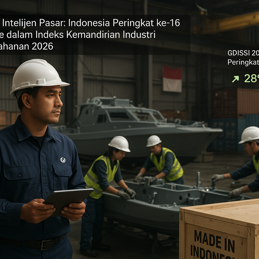 Data Intelijen Pasar: Indonesia Peringkat ke-16 Dunia dalam Indeks Kemandirian Industri Pertahanan 2026