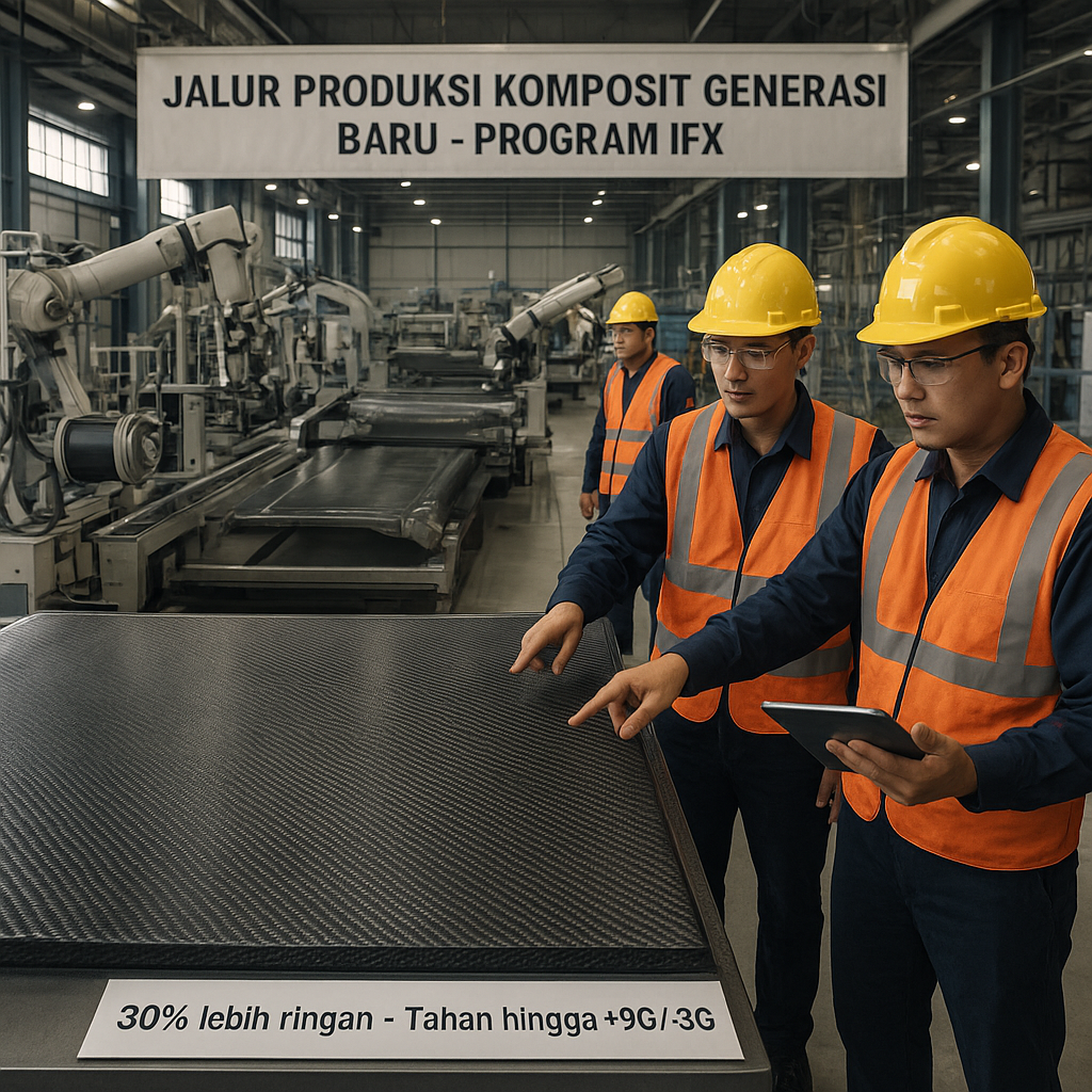 Garap Proyek IFX, PTDI Luncurkan Jalur Produksi Komposit Generasi Baru untuk Pesawat Tempur