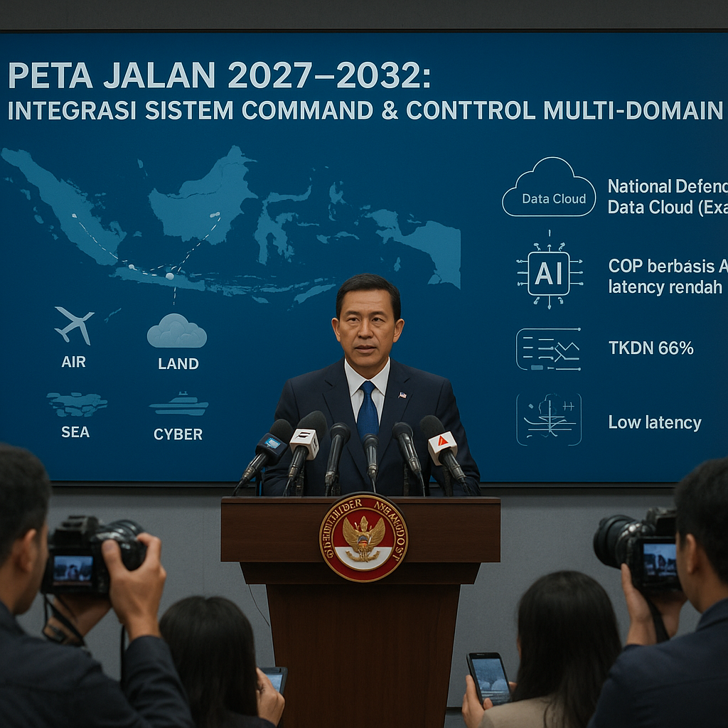 Kemenhan Rilis Peta Jalan 2027-2032: Fokus pada Integrasi Sistem Command & Control Multi-Domain