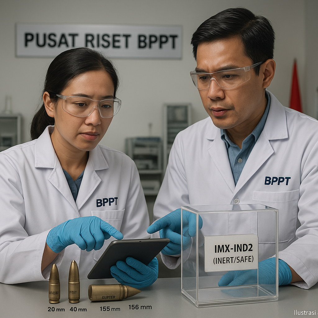 Pusat Riset BPPT Kembangkan Bahan Peledak Insensitive Munition untuk Amunisi Kaliber Menengah