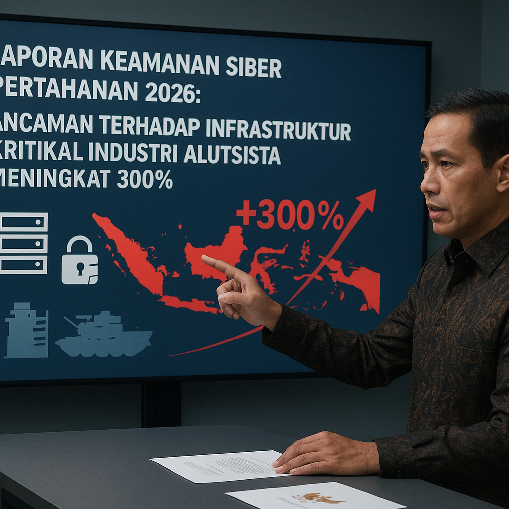 Laporan Keamanan Siber Pertahanan 2026: Ancaman terhadap Infrastruktur Kritikal Industri Alutsista Meningkat 300%