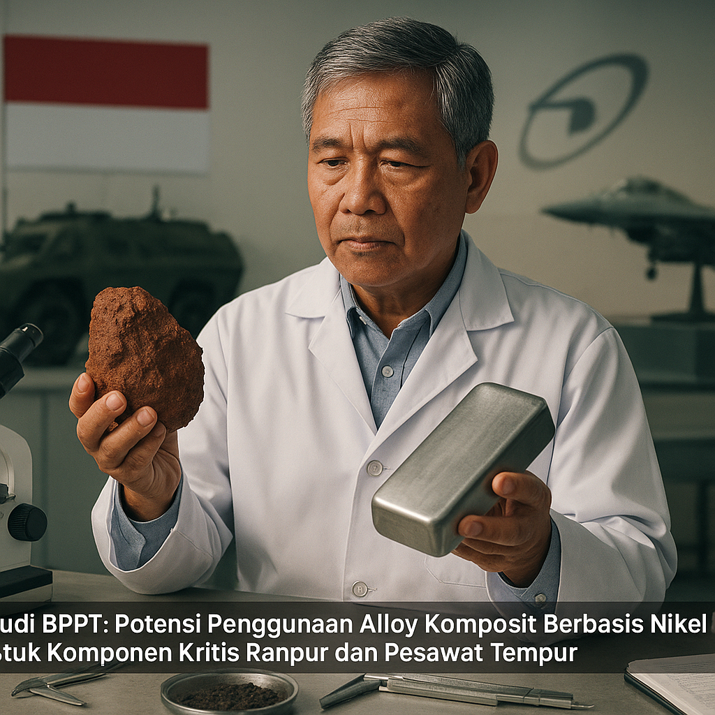 Studi BPPT: Potensi Penggunaan Alloy Komposit Berbasis Nikel Lokal untuk Komponen Kritis Ranpur dan Pesawat Tempur