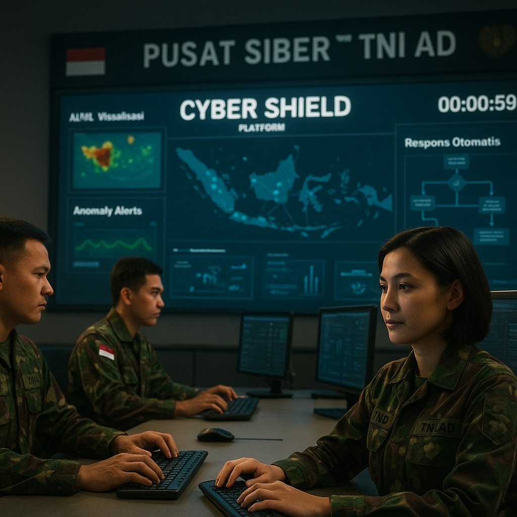 Pusat Siber TNI AD Operasionalkan Platform 'Cyber Shield' untuk Proteksi Infrastruktur Industri Pertahanan