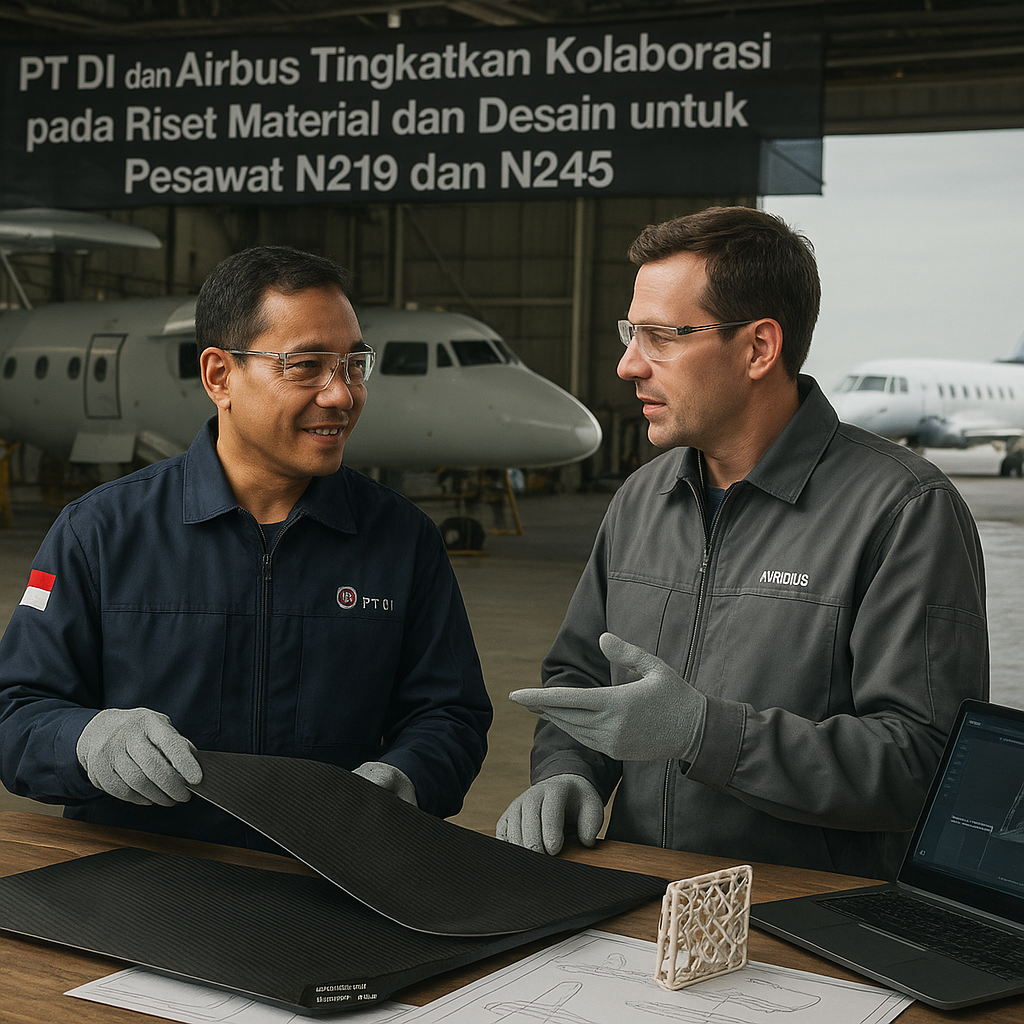 PT DI dan Airbus Tingkatkan Kolaborasi pada Riset Material dan Desain untuk Pesawat N219 dan N245 Masa Depan