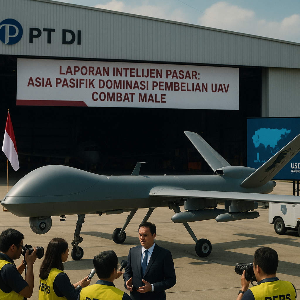 Laporan Intelijen Pasar: Asia Pasifik Dominasi Pembelian UAV Combat MALE, Peluang bagi PT DI dan Partner
