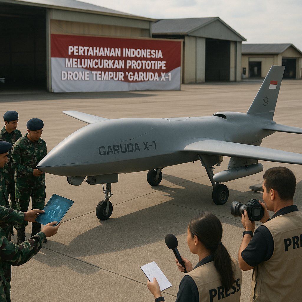 Pertahanan Indonesia Meluncurkan Prototipe Drone Tempur 'Garuda X-1' dengan Kapabilitas AI