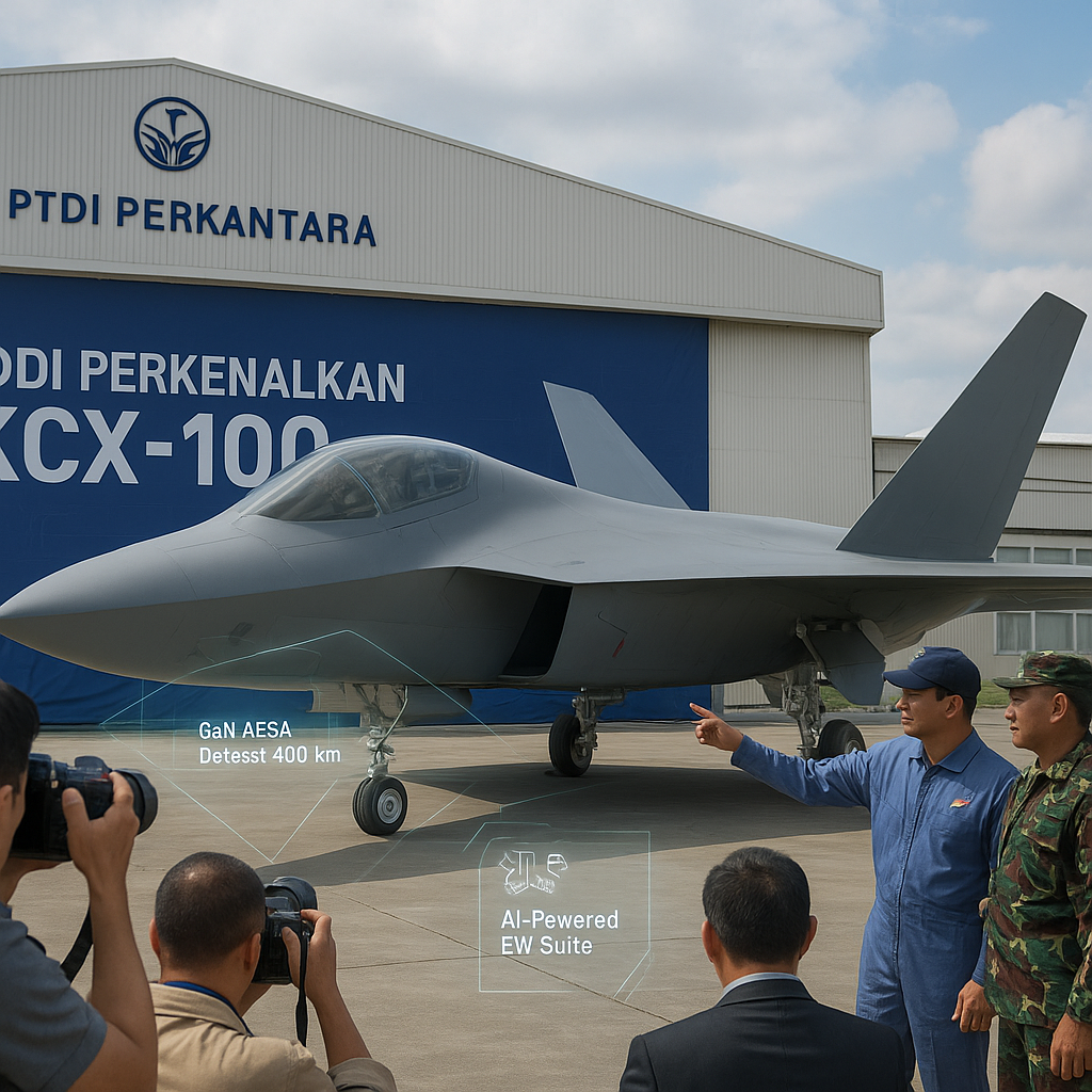 PTDI Perkenalkan KCX-100: Pesawat Tempur 5th Gen dengan Radar GaN dan AI-Powered EW Suite