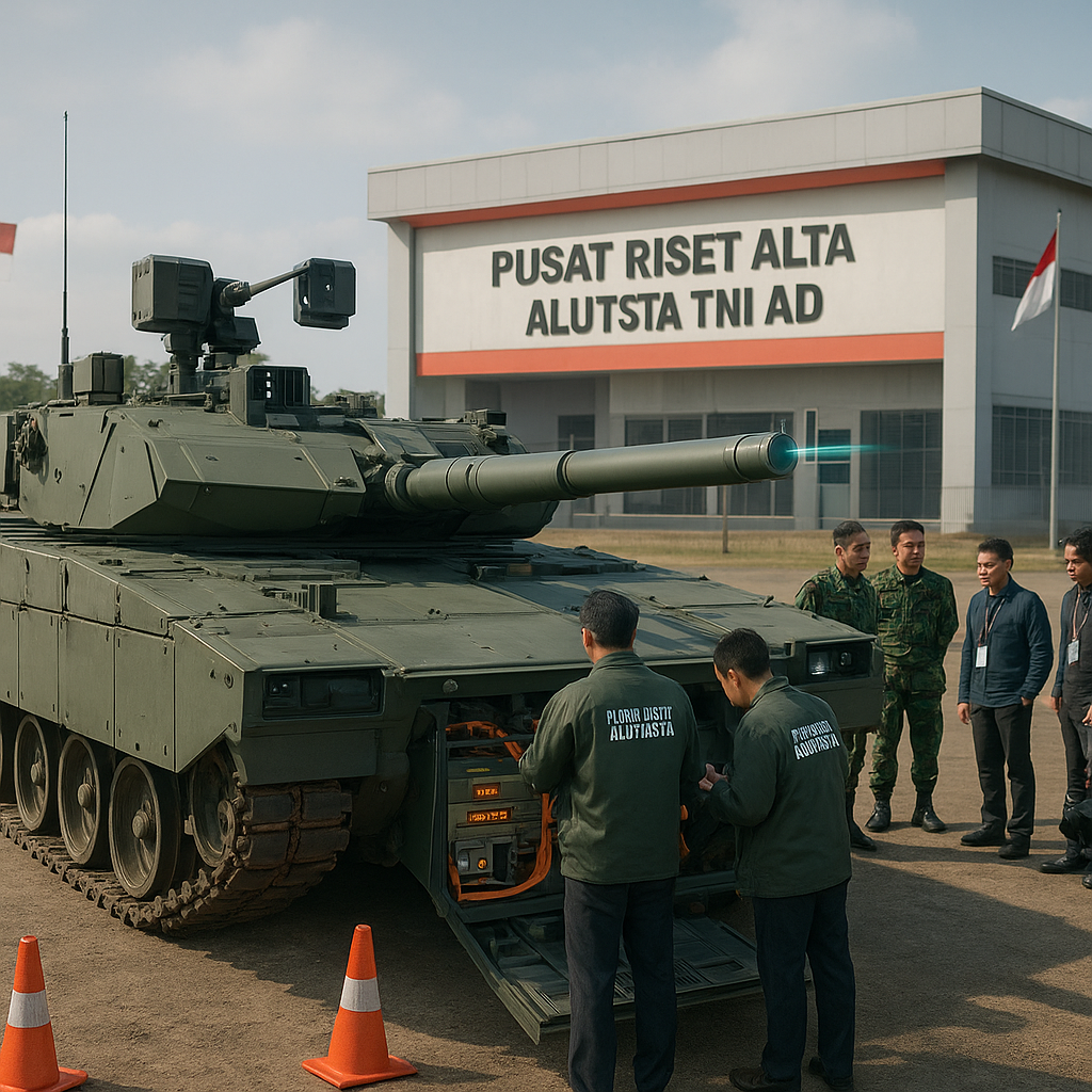 Pusat Riset Alutsista TNI AD Mengembangkan MBT 'Arjuna' dengan APS Laser dan Hybrid Electric Drive