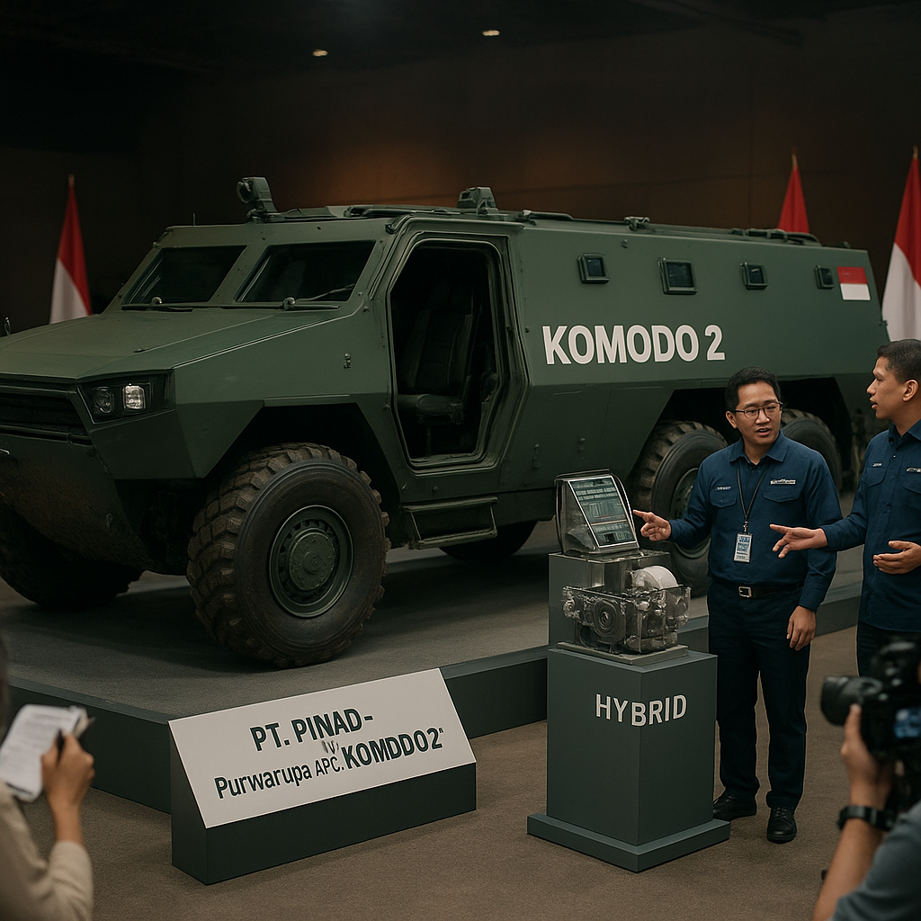 PT. PINDAD Luncurkan Purwarupa APC 'Komodo 2' dengan Enhanced Mobility dan Hybrid Powerpack